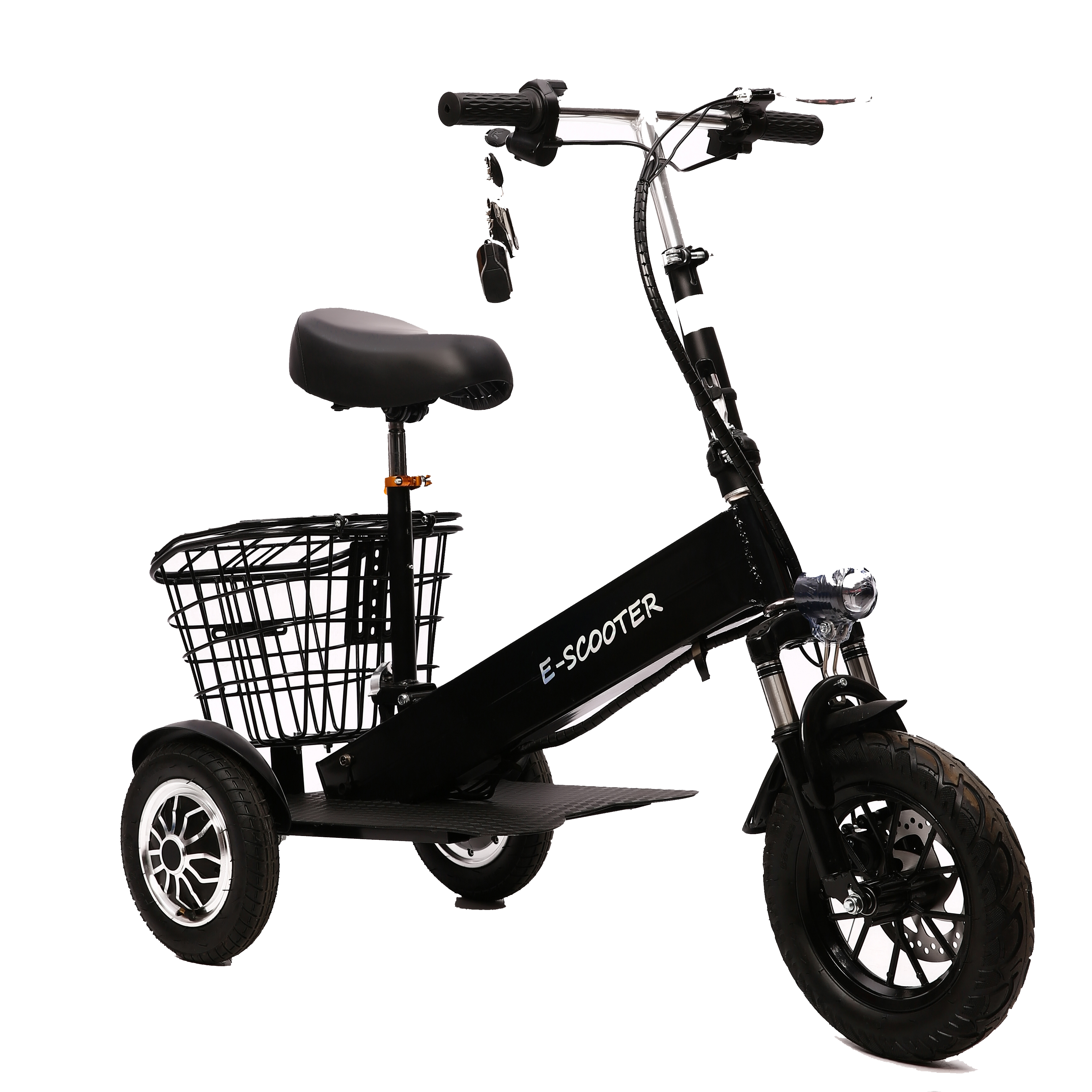 Scooter elétrica dobrável com rodas de 500w PU 